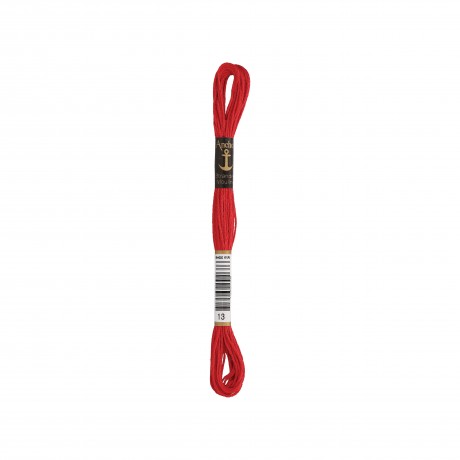 Meada de linha de bordar Anchor Stranded Cotton, filosele cor 13 brique Meada de linha de bordar Anchor Stranded Cotton, filosele cor 13 brique
